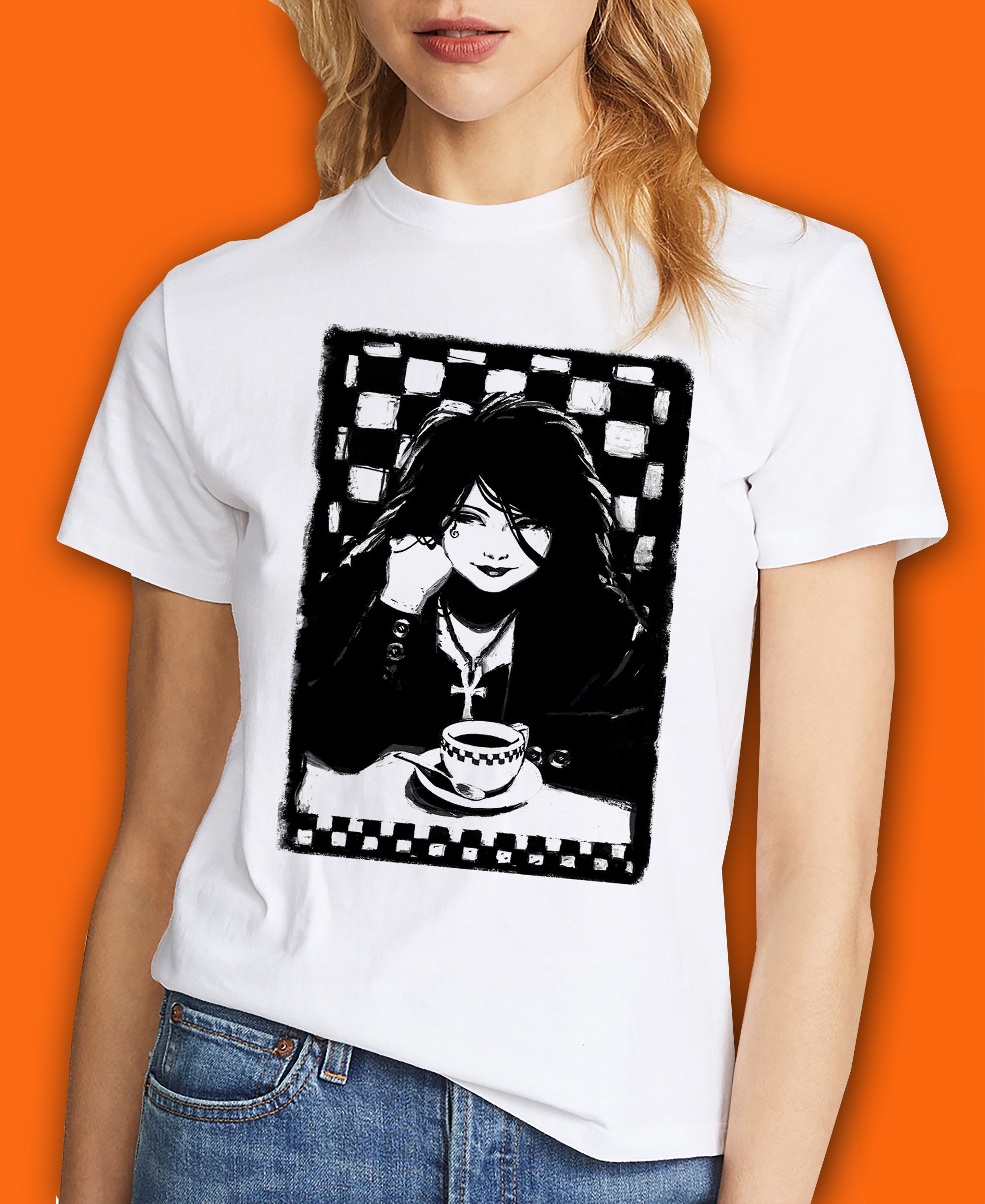 Death & Coffee Neil Gaiman The Sandman Unisex T-Shirt Death & Coffee Neil Gaiman The Sandman Unisex T-Shirt
