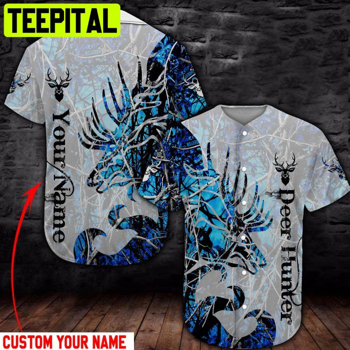Deer Hunter Custom BASEBALL SHIRT 3D Design All Over Printed Trending Baseball Jersey Deer Hunter Custom BASEBALL SHIRT 3D Design All Over Printed Trending Baseball Jersey
