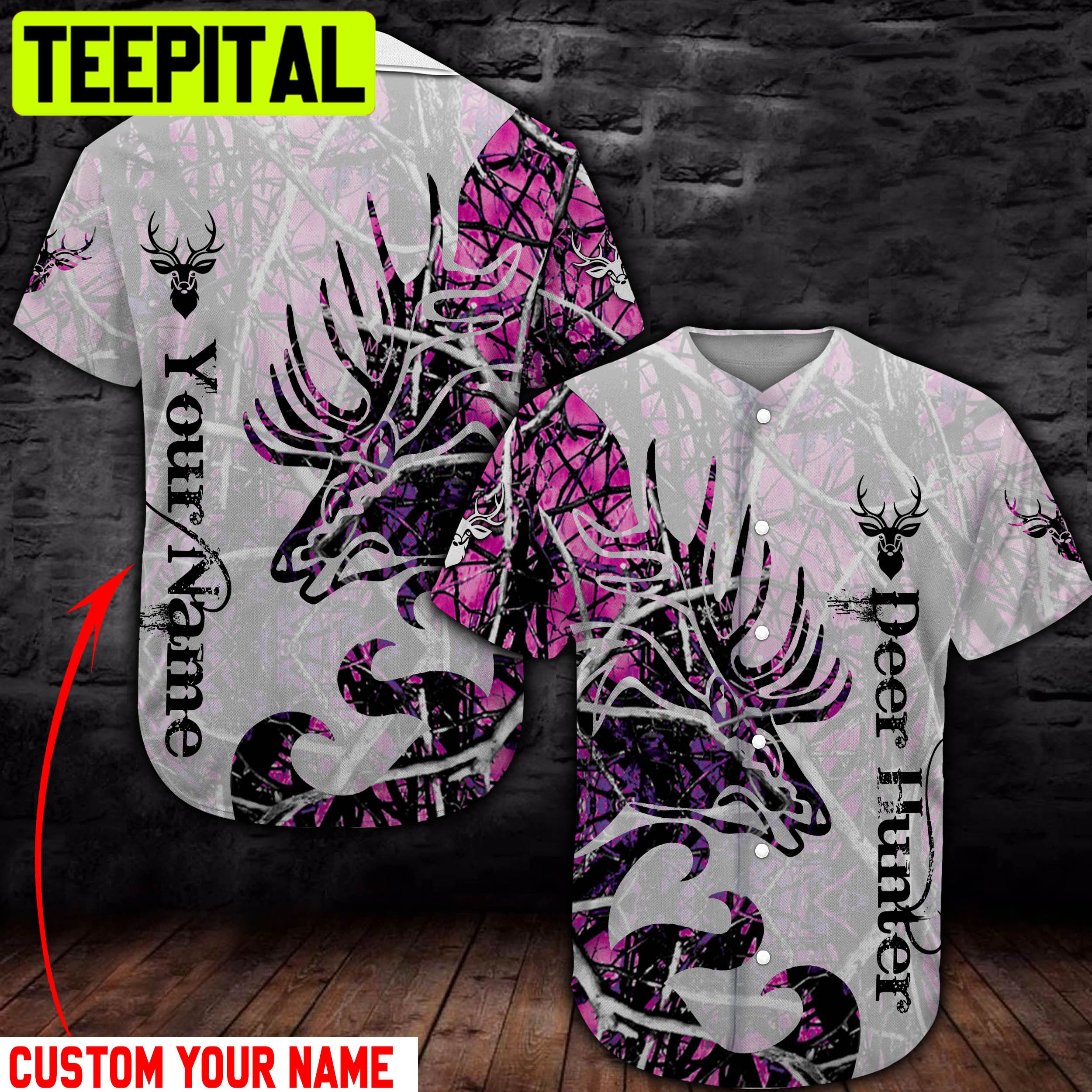 Deer Hunter Custom BASEBALL SHIRT 3D Design All Over Printed Trending Baseball Jersey Deer Hunter Custom BASEBALL SHIRT 3D Design All Over Printed Trending Baseball Jersey