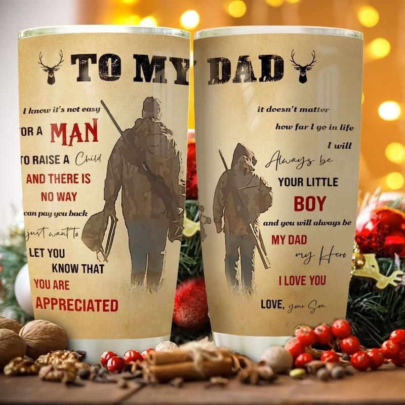 Deer Hunting - To My Dad From Son Stainless Steel Cup Deer Hunting - To My Dad From Son Stainless Steel Cup