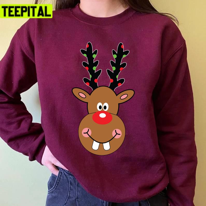 Deer Merry Holiday Christmas Christmas Unisex Sweatshirt Deer Merry Holiday Christmas Christmas Unisex Sweatshirt
