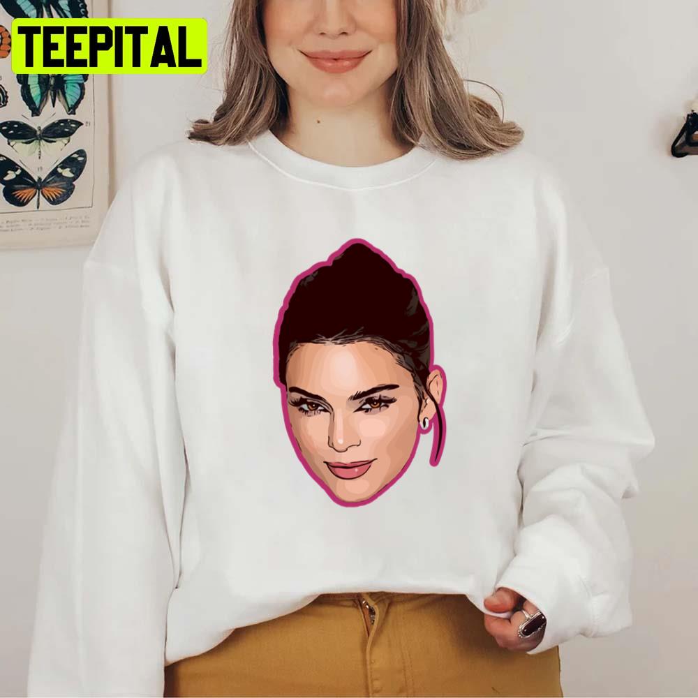 Design Of Kendall Jenner Cute Face Kardashian Unisex T-Shirt Design Of Kendall Jenner Cute Face Kardashian Unisex T-Shirt