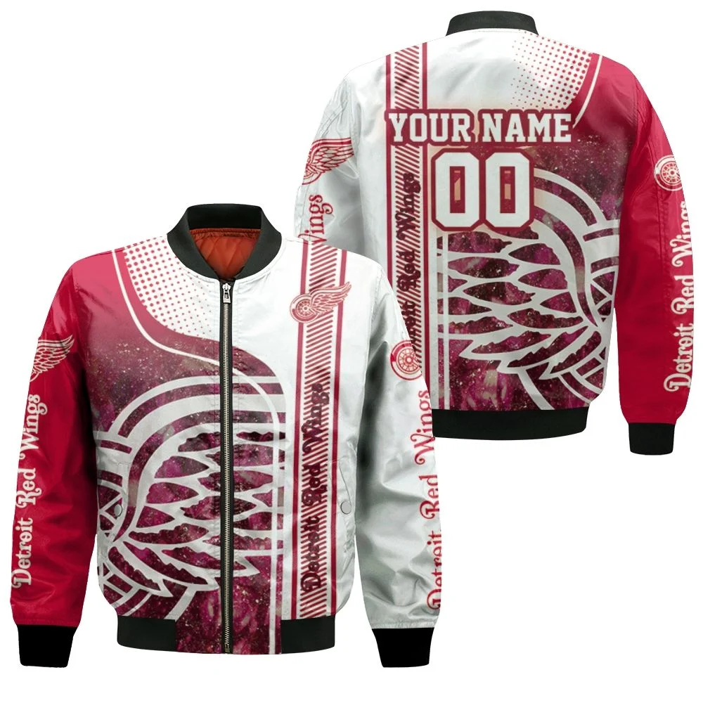 Detroit Red Wings Nhl 3d Personalized Bomber Jacket Detroit Red Wings Nhl 3d Personalized Bomber Jacket