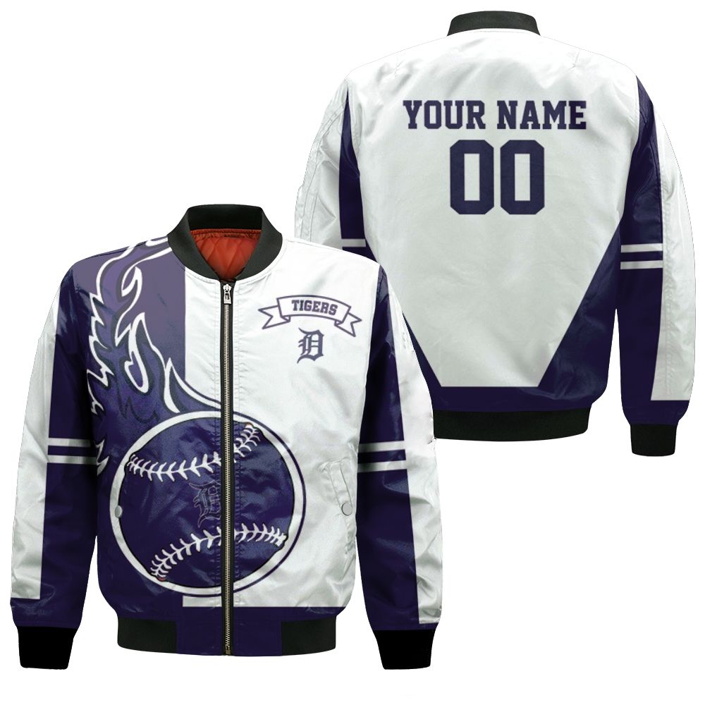 Detroit Tigers 3d Personalized Bomber Jacket Detroit Tigers 3d Personalized Bomber Jacket