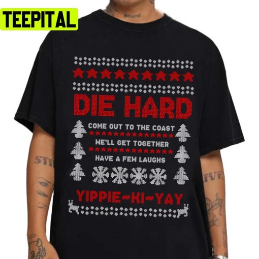 Die Hard Christmas Jumper Yippie Ki Yay Ugly Unisex Sweatshirt