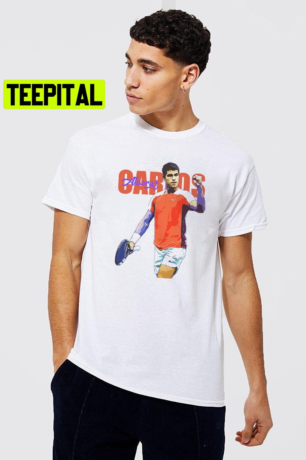 Digital 2022 Carlos Alcaraz Tennis Player Victory Trending Unisex Shirt Digital 2022 Carlos Alcaraz Tennis Player Victory Trending Unisex Shirt