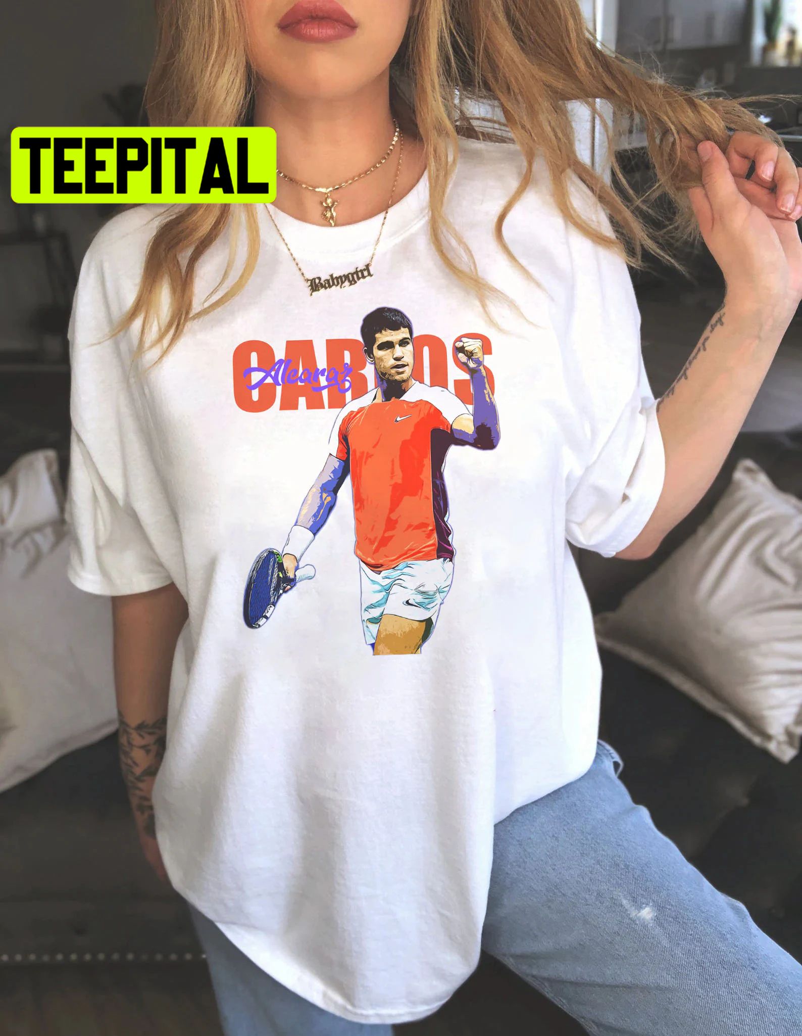 Digital 2022 Carlos Alcaraz Tennis Player Victory Trending Unisex Shirt Digital 2022 Carlos Alcaraz Tennis Player Victory Trending Unisex Shirt