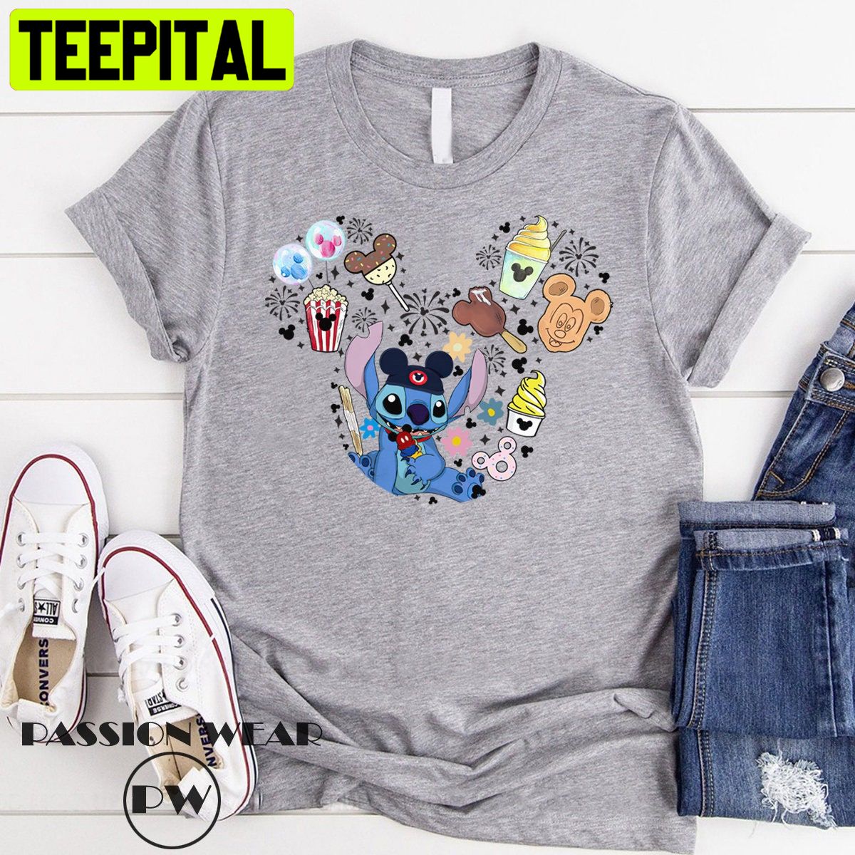 Disney Lilo & Stitch Disney Snacks Mickey Ear HalloweenTrending Unisex Shirt Disney Lilo & Stitch Disney Snacks Mickey Ear HalloweenTrending Unisex Shirt