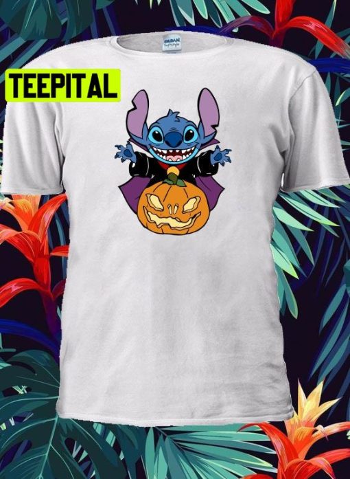 Disney Stitch Pumpkin HalloweenTrending Unisex Shirt
