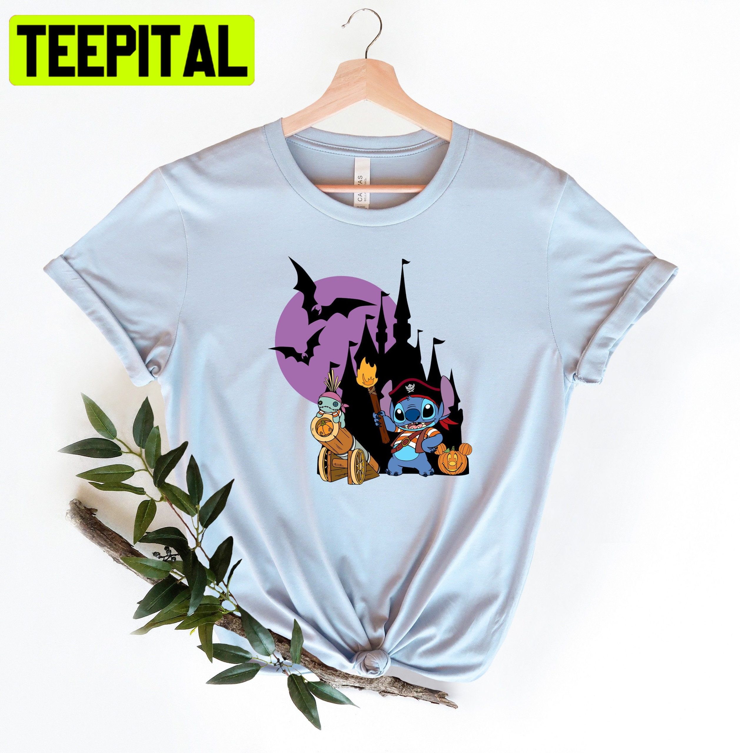 Disney Stitch Pumpkin Vampier HalloweenTrending Unisex Shirt Disney Stitch Pumpkin Vampier HalloweenTrending Unisex Shirt