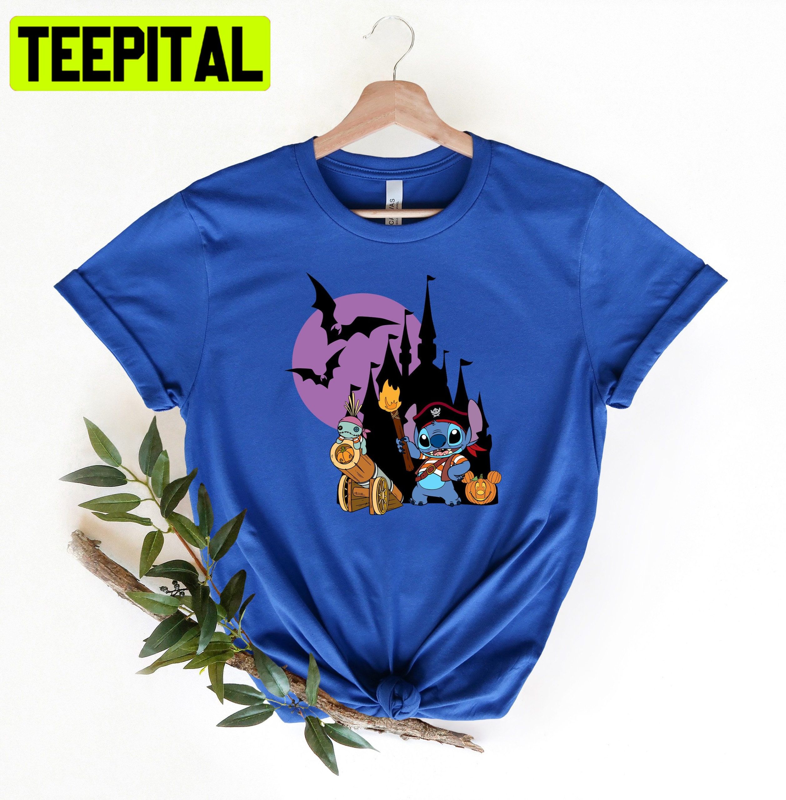 Disney Stitch Pumpkin Vampier HalloweenTrending Unisex Shirt Disney Stitch Pumpkin Vampier HalloweenTrending Unisex Shirt