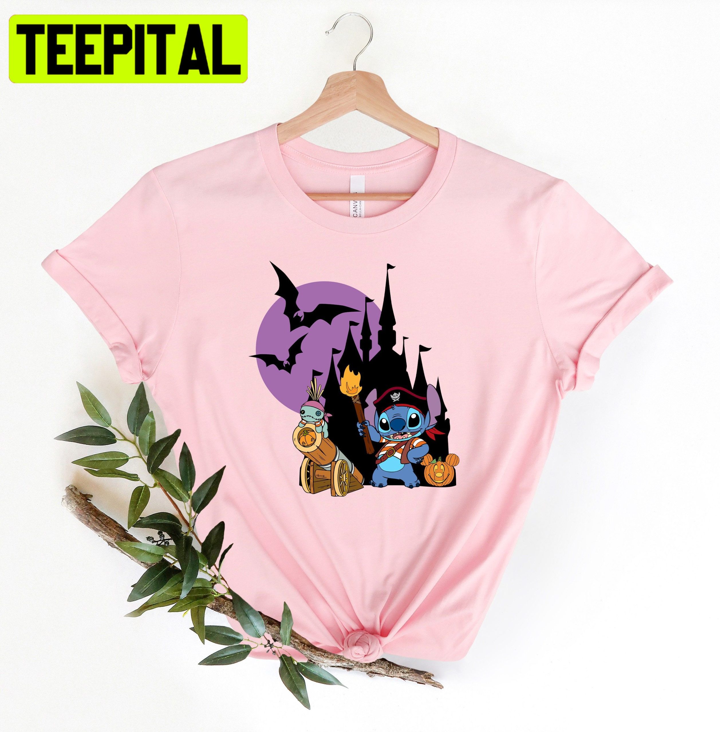 Disney Stitch Pumpkin Vampier HalloweenTrending Unisex Shirt Disney Stitch Pumpkin Vampier HalloweenTrending Unisex Shirt