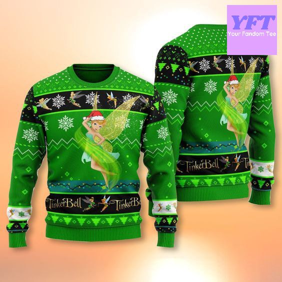 Disney Tinkerbell Tinker Bell Fairy Tinker Bell Light 3d Ugly Christmas Sweater Disney Tinkerbell Tinker Bell Fairy Tinker Bell Light 3d Ugly Christmas Sweater