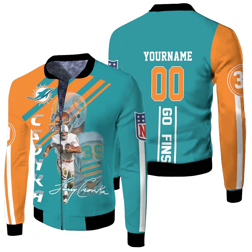 Dolphins Larry Csonka 3d Personalized Fleece Bomber Jacket Dolphins Larry Csonka 3d Personalized Fleece Bomber Jacket