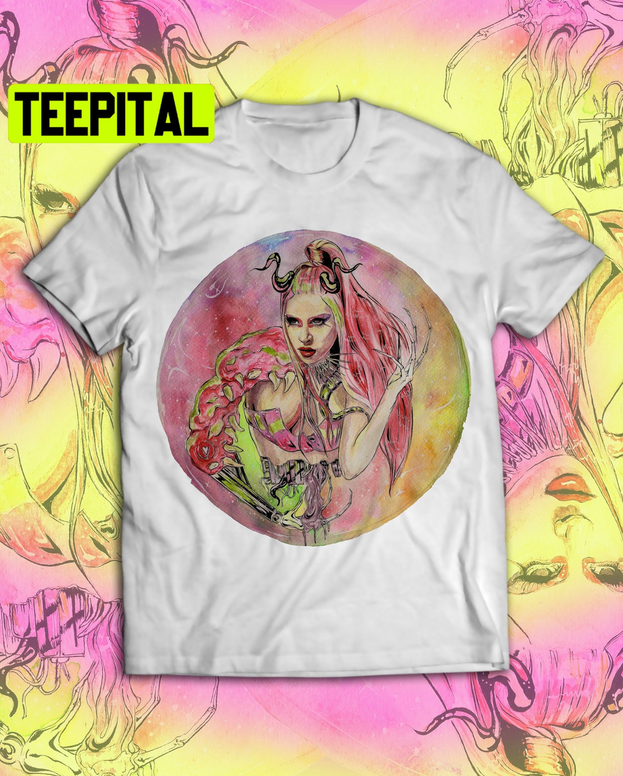 Down Of Chromatica Lady Gaga Trending Unisex Shirt Down Of Chromatica Lady Gaga Trending Unisex Shirt