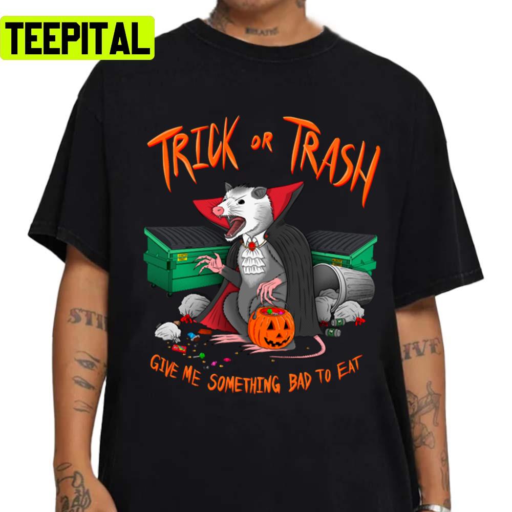 Dracula Opossum Edition Halloween Illustration Trick Or Trash Unisex Sweatshirt Dracula Opossum Edition Halloween Illustration Trick Or Trash Unisex Sweatshirt