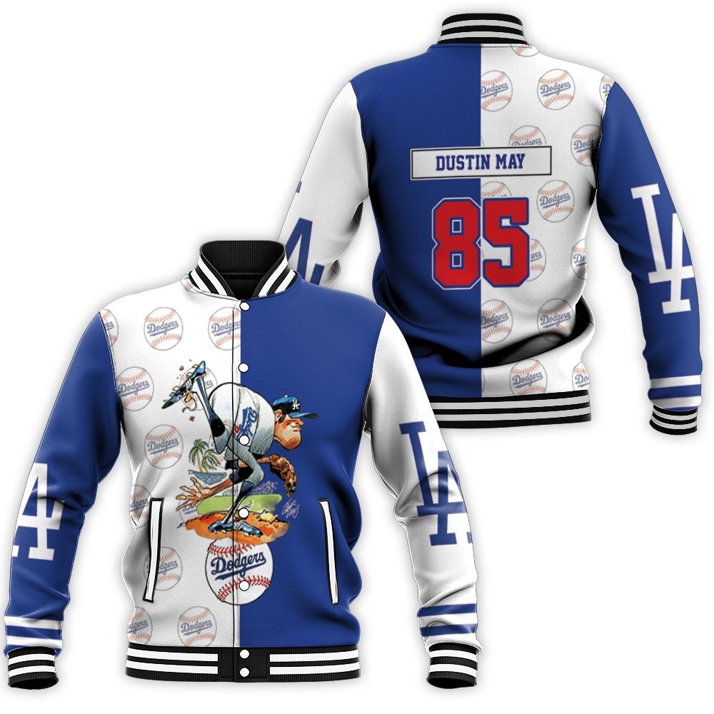 Dustin May 85 La Dodgers Baseball Jacket Dustin May 85 La Dodgers Baseball Jacket
