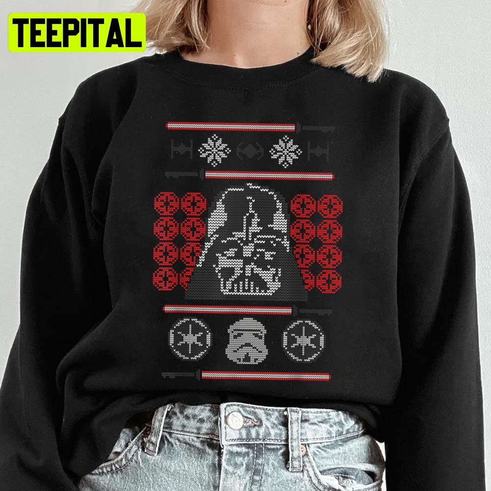 Dv Knit Pattern Mandalorian Star Wars Ugly Unisex Sweatshirt Dv Knit Pattern Mandalorian Star Wars Ugly Unisex Sweatshirt