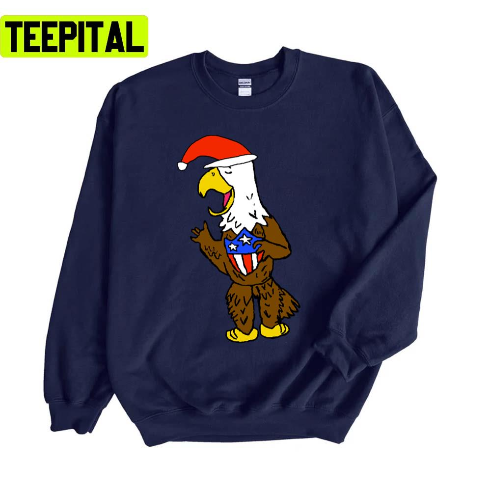 Eagle Santa Funny American Flag Unisex Sweatshirt Eagle Santa Funny American Flag Unisex Sweatshirt