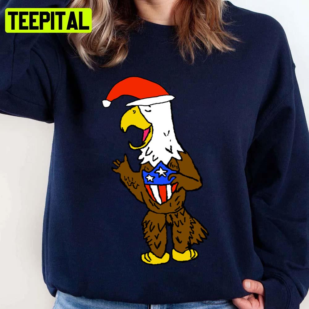 Eagle Santa Funny American Flag Unisex Sweatshirt Eagle Santa Funny American Flag Unisex Sweatshirt