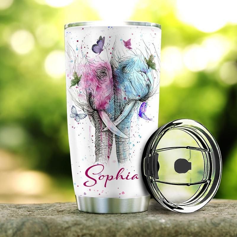 Elephant Couple Stainless Steel Cup Elephant Couple Stainless Steel Cup