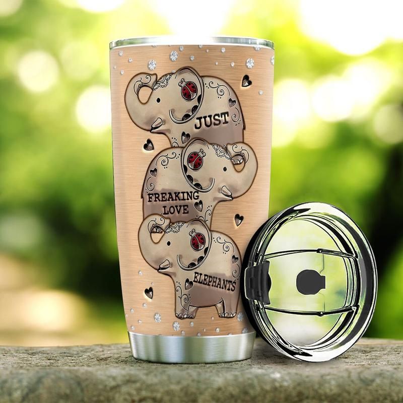 Elephant Lover Metal Style Stainless Steel Cup Elephant Lover Metal Style Stainless Steel Cup