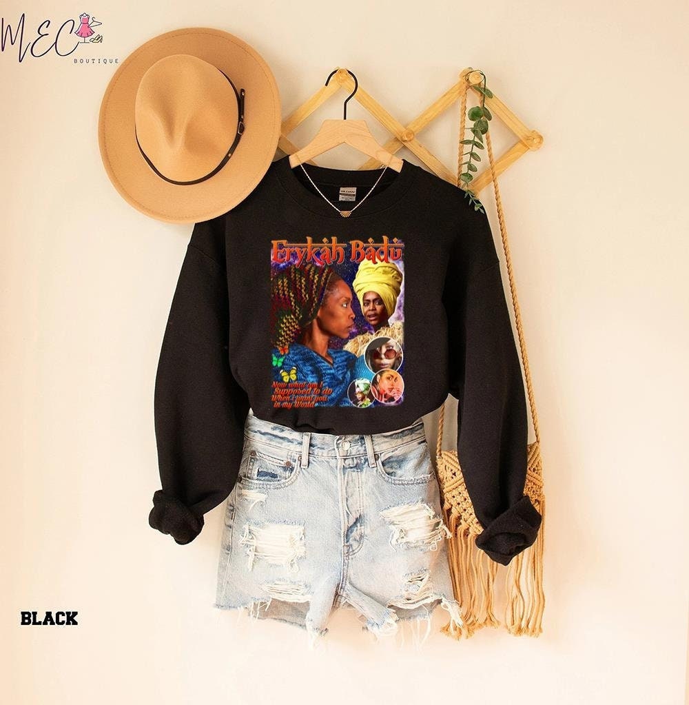 Erykah Badu 90's Retro Illustration Unisex T-Shirt Erykah Badu 90's Retro Illustration Unisex T-Shirt