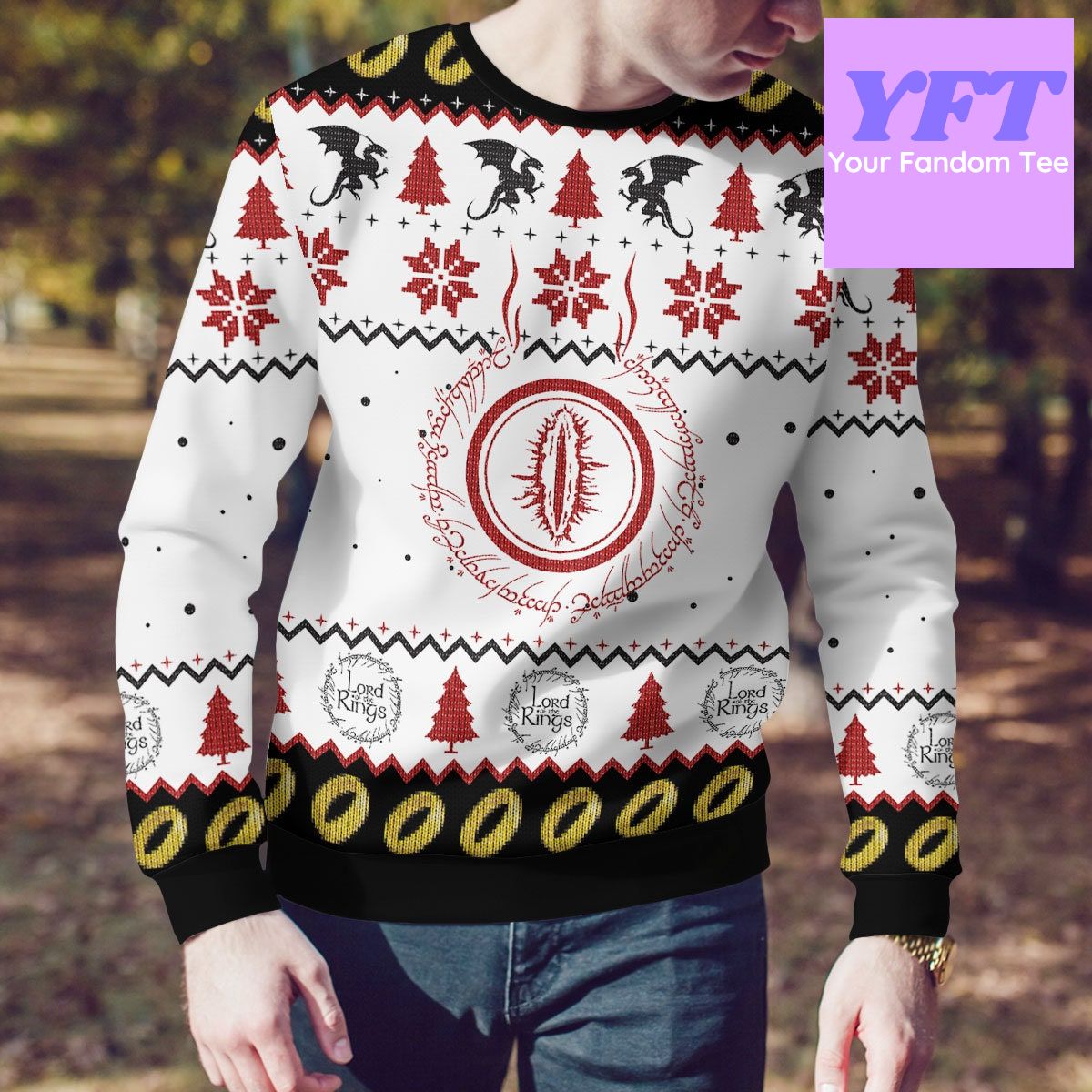 Eye Of Sauron Xmas 3d Ugly Christmas Sweater Eye Of Sauron Xmas 3d Ugly Christmas Sweater