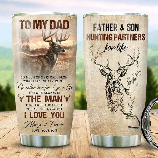 Father And Son Hunting For Life Stainless Steel Cup Father And Son Hunting For Life Stainless Steel Cup