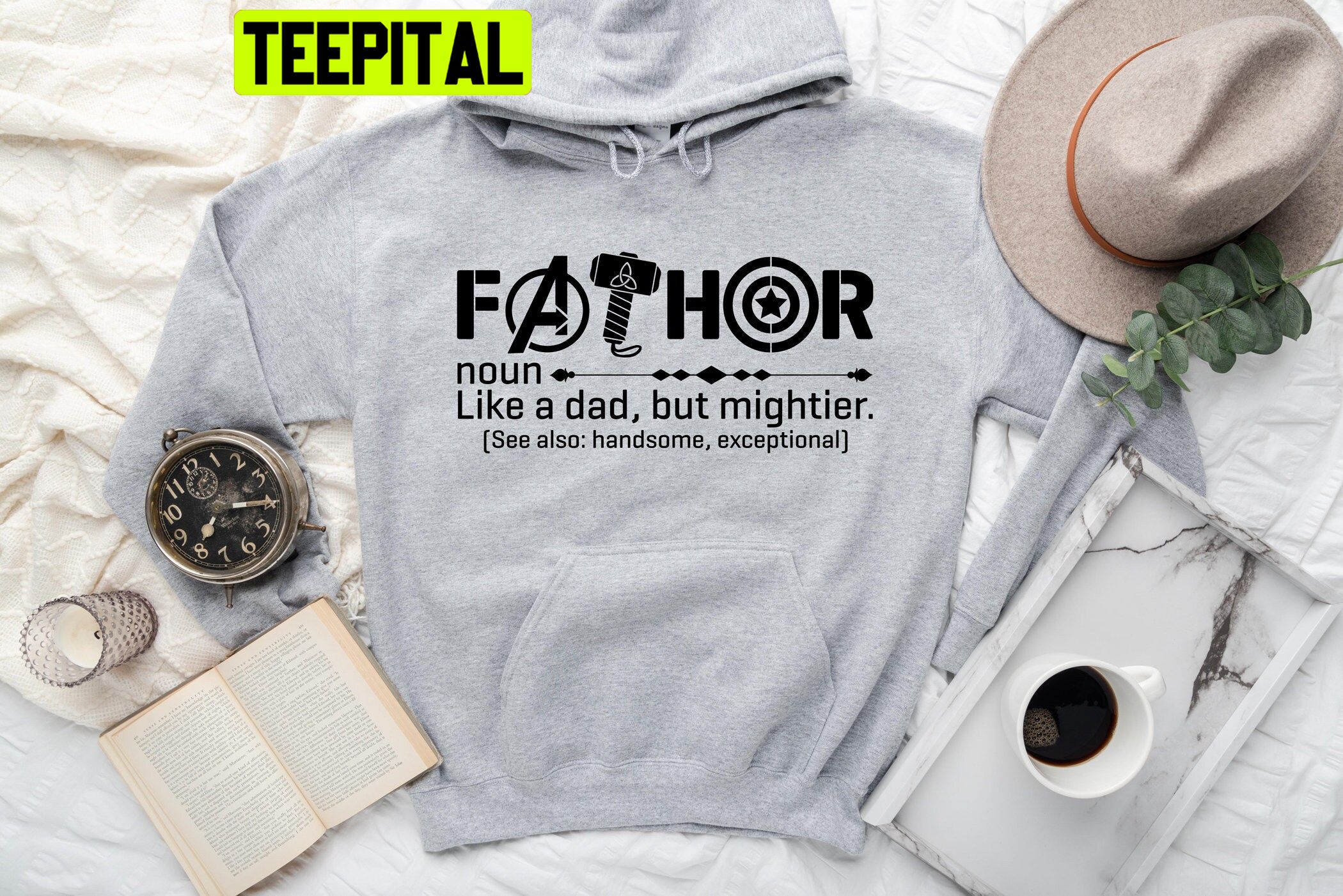 Fathor Noun Like A Dad Just Way Mightier Trending Unisex Hoodie Fathor Noun Like A Dad Just Way Mightier Trending Unisex Hoodie