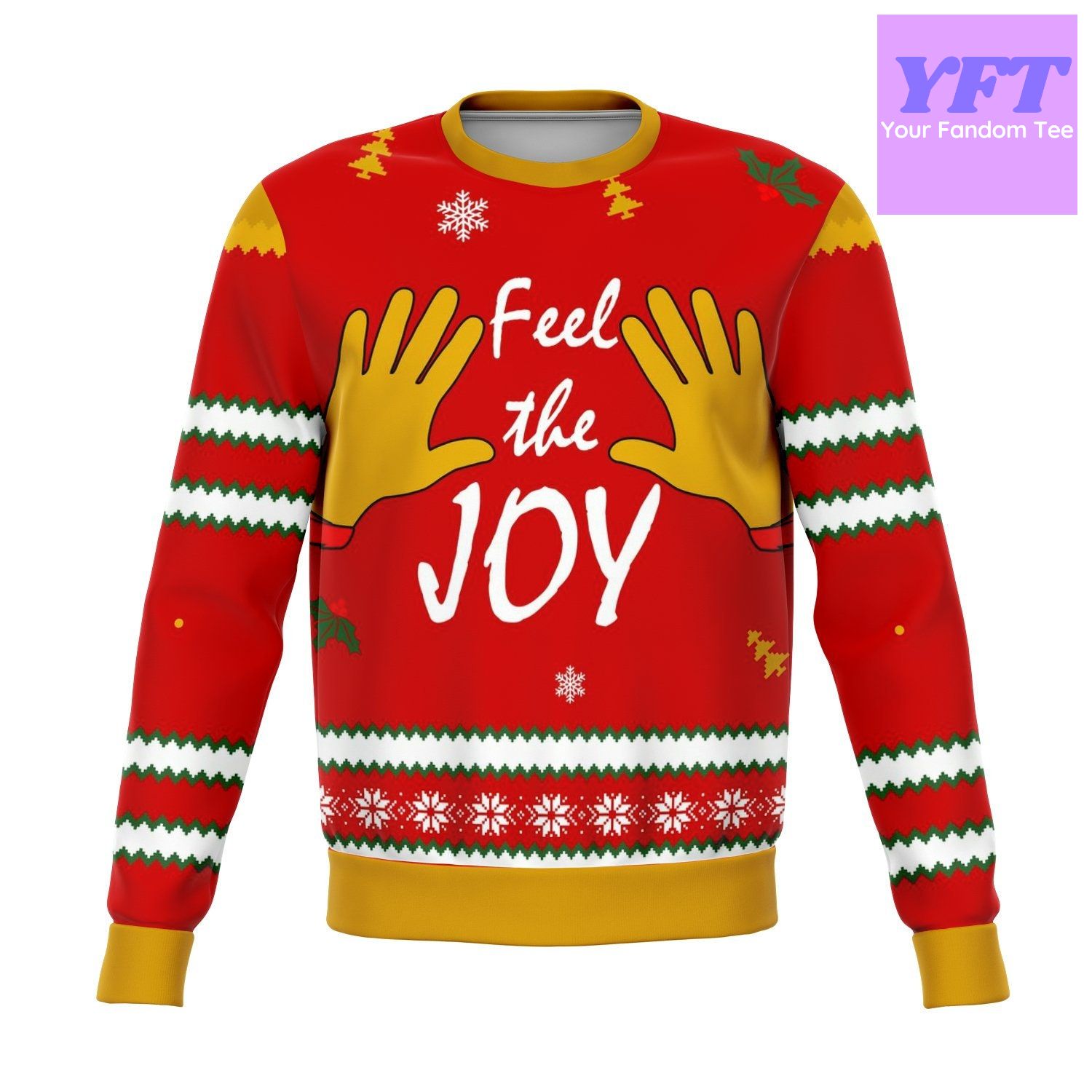 Feel The Joy Funny Meme 2022 Design 3d Ugly Christmas Sweater Feel The Joy Funny Meme 2022 Design 3d Ugly Christmas Sweater