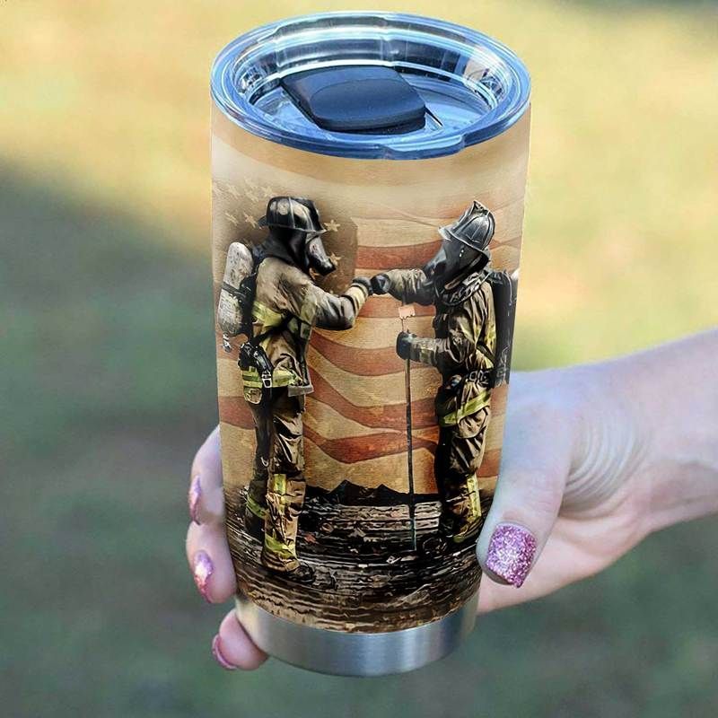 Firefighter Dad Son Stainless Steel Cup Firefighter Dad Son Stainless Steel Cup