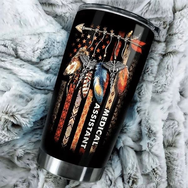 Flag Medical Assistant Stainless Steel Cup Flag Medical Assistant Stainless Steel Cup