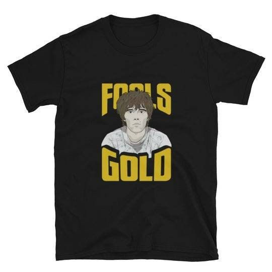 Fools Gold Stone Roses Ian Brown Inspired T-Shirt Fools Gold Stone Roses Ian Brown Inspired T-Shirt