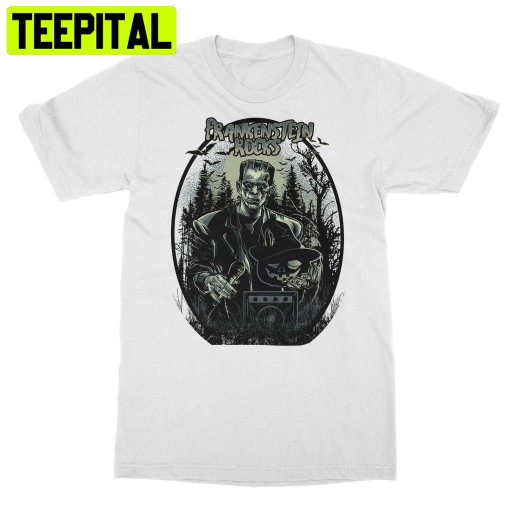 Frankenstein Rocks Halloween Trending Unisex Shirt Frankenstein Rocks Halloween Trending Unisex Shirt