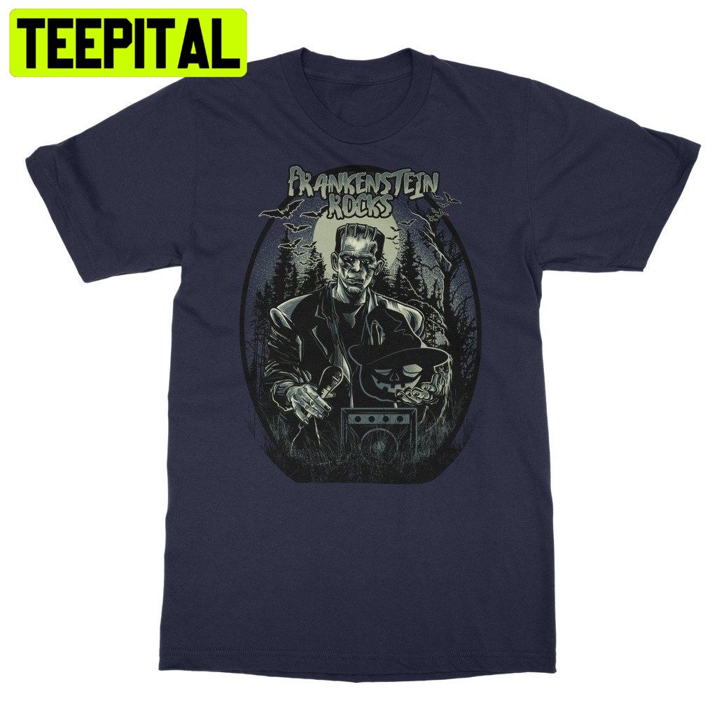Frankenstein Rocks Halloween Trending Unisex Shirt Frankenstein Rocks Halloween Trending Unisex Shirt