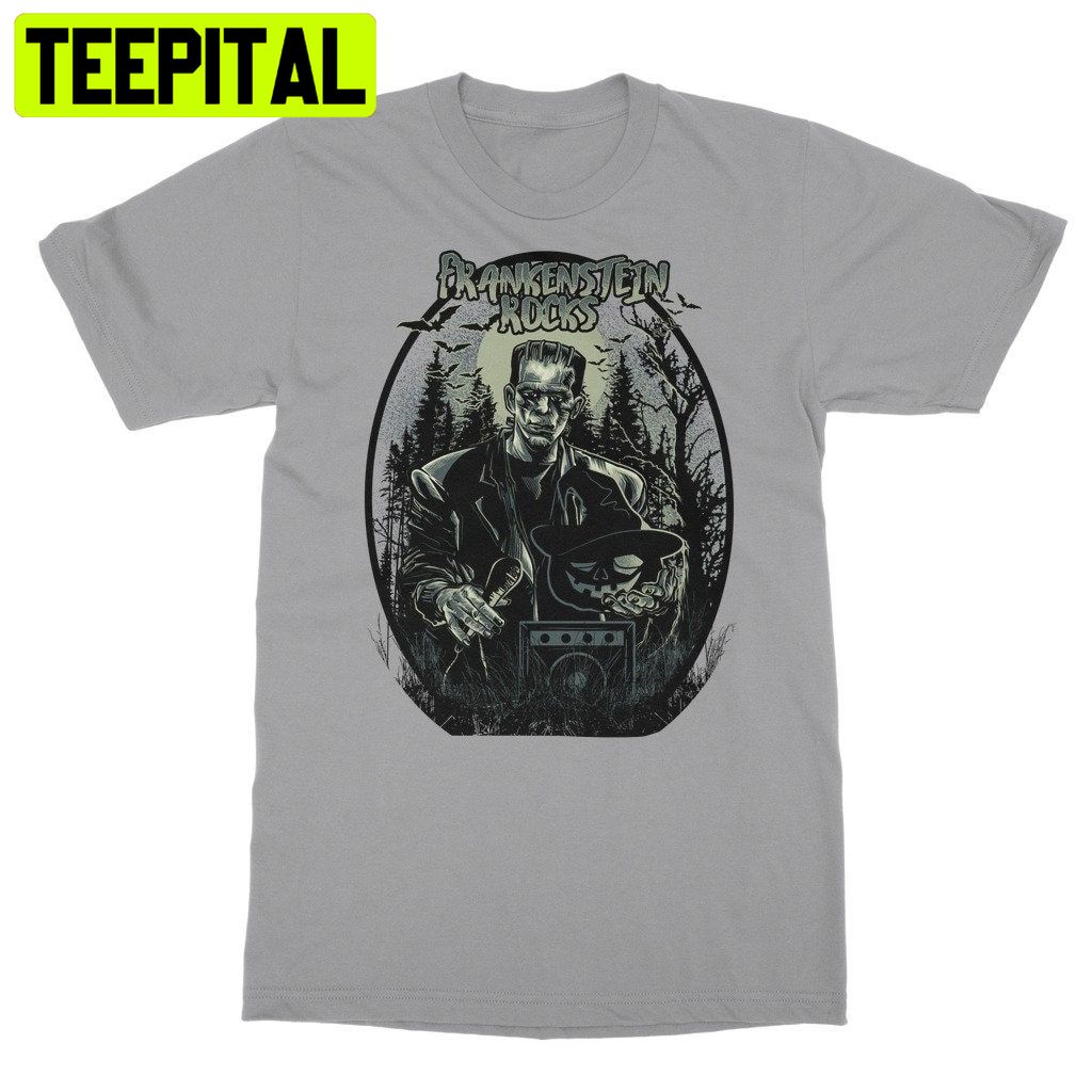 Frankenstein Rocks Halloween Trending Unisex Shirt Frankenstein Rocks Halloween Trending Unisex Shirt