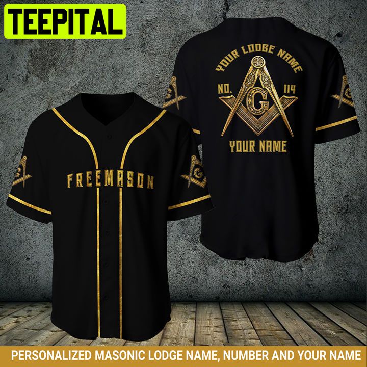 Freemason Baseball Jersey, Custom Logde All Over Printed Trending Baseball Jersey Freemason Baseball Jersey, Custom Logde All Over Printed Trending Baseball Jersey