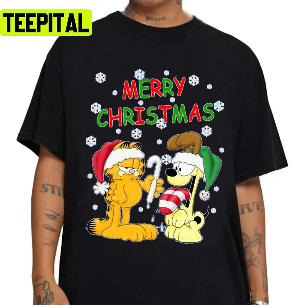 Fun Garfield Cat Design Xmas Christmas Unisex Sweatshirt Fun Garfield Cat Design Xmas Christmas Unisex Sweatshirt