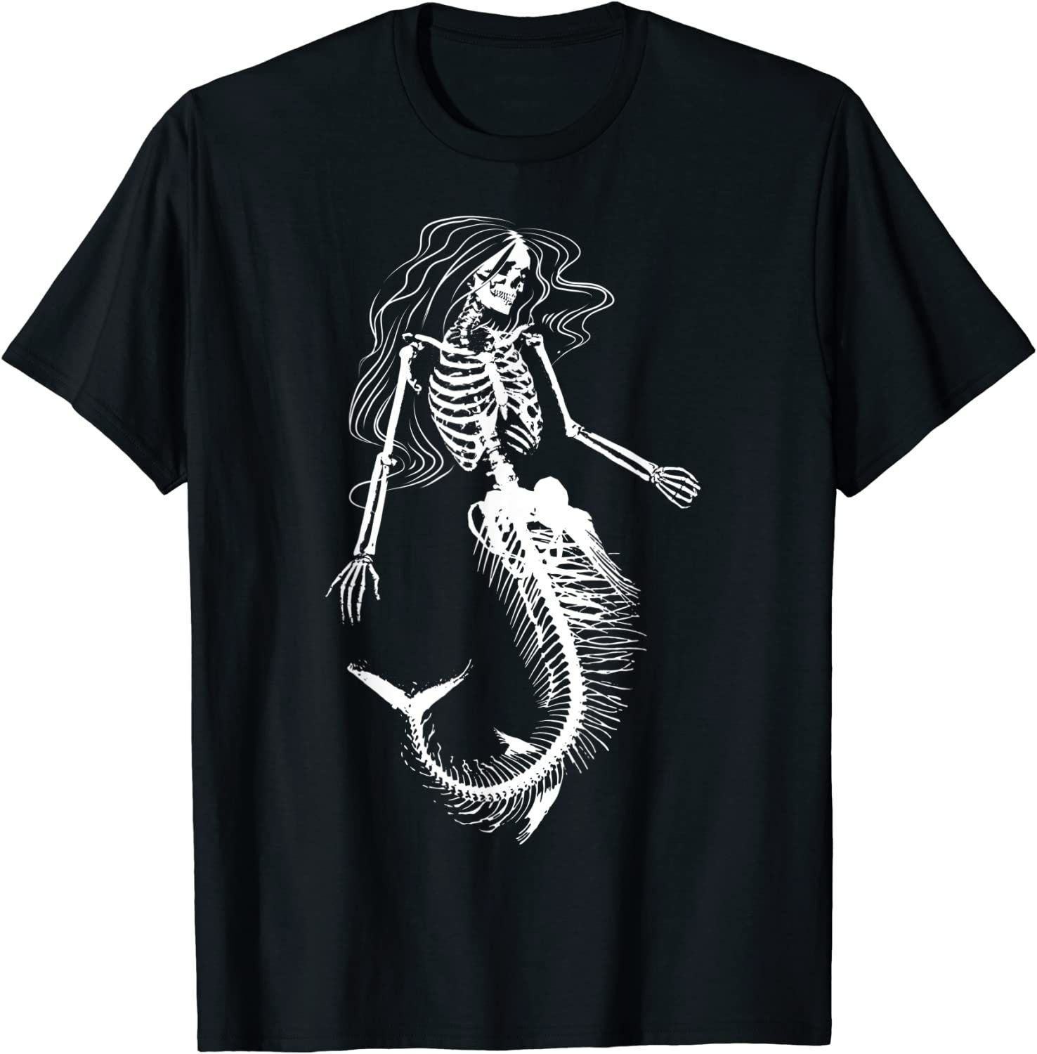 Funny Halloween Mermaid Skeleton Gift Cool Scary DIY Costume T-Shirt Funny Halloween Mermaid Skeleton Gift Cool Scary DIY Costume T-Shirt