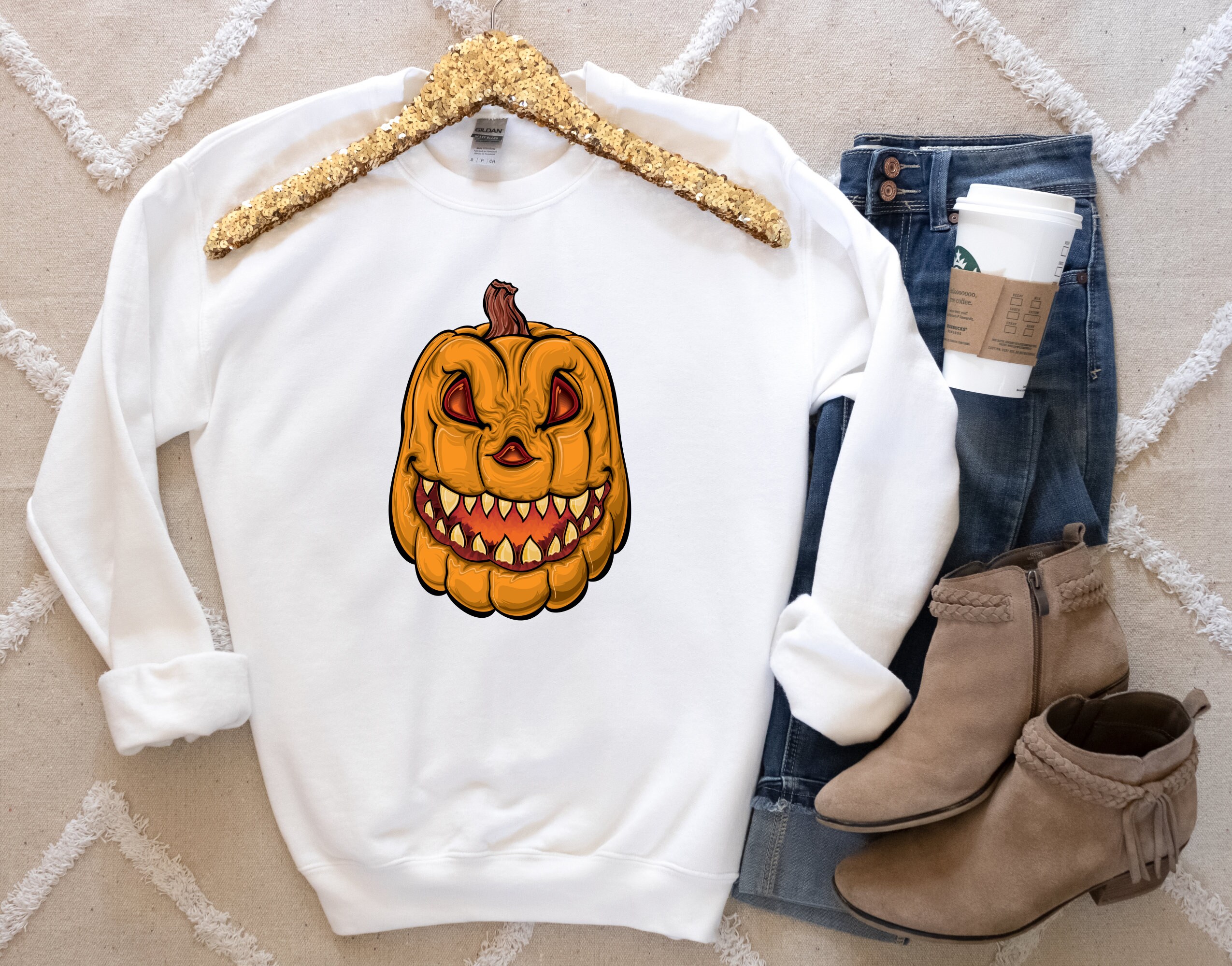 Funny Party Spooky Season Kids Jack O Lantern Pumpkin Halloween Unisex Sweatshirt Funny Party Spooky Season Kids Jack O Lantern Pumpkin Halloween Unisex Sweatshirt