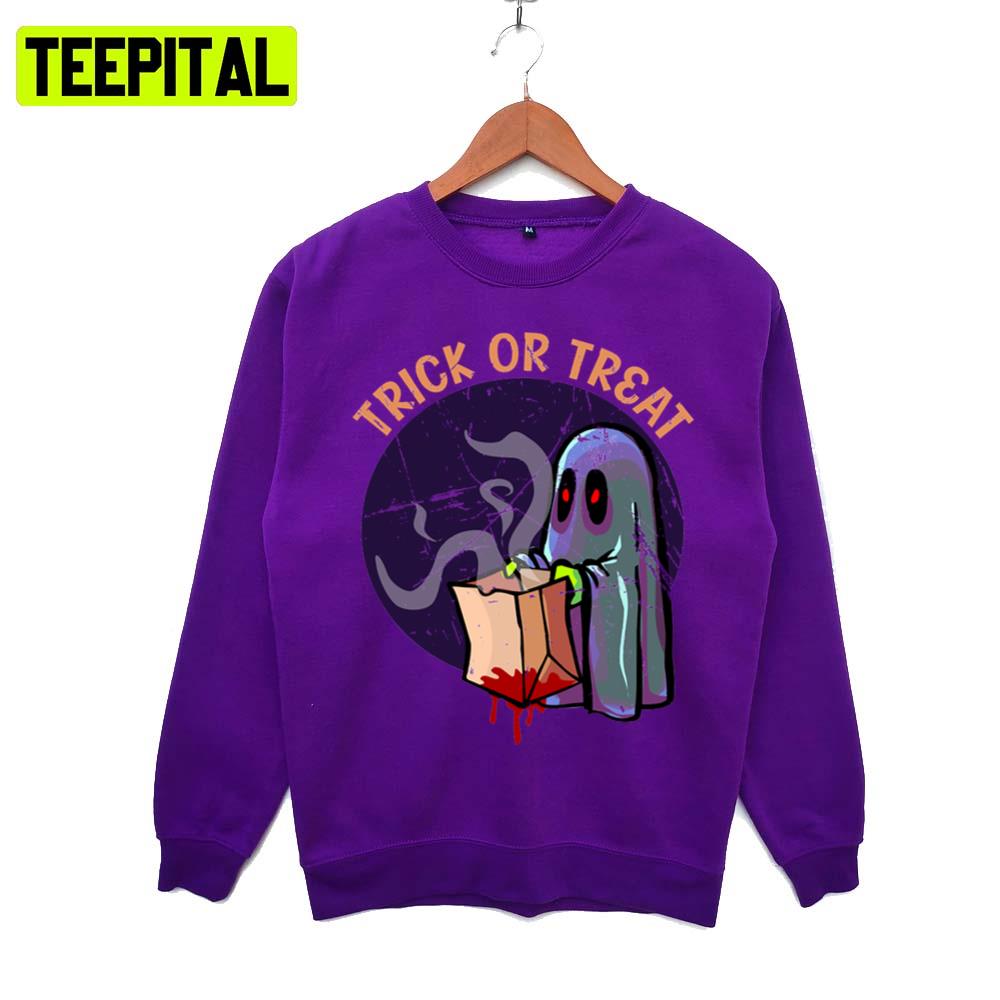 Funny Quote Distressed Artwork Idea Trick Or Treat Halloween Illustration Hoodie Funny Quote Distressed Artwork Idea Trick Or Treat Halloween Illustration Hoodie