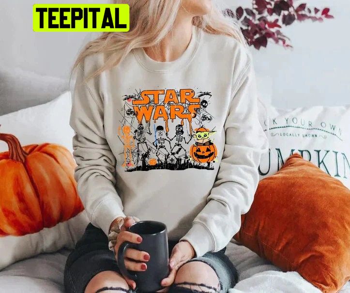 Funny Star Wars Pumpkin HalloweenTrending Unisex Shirt Funny Star Wars Pumpkin HalloweenTrending Unisex Shirt