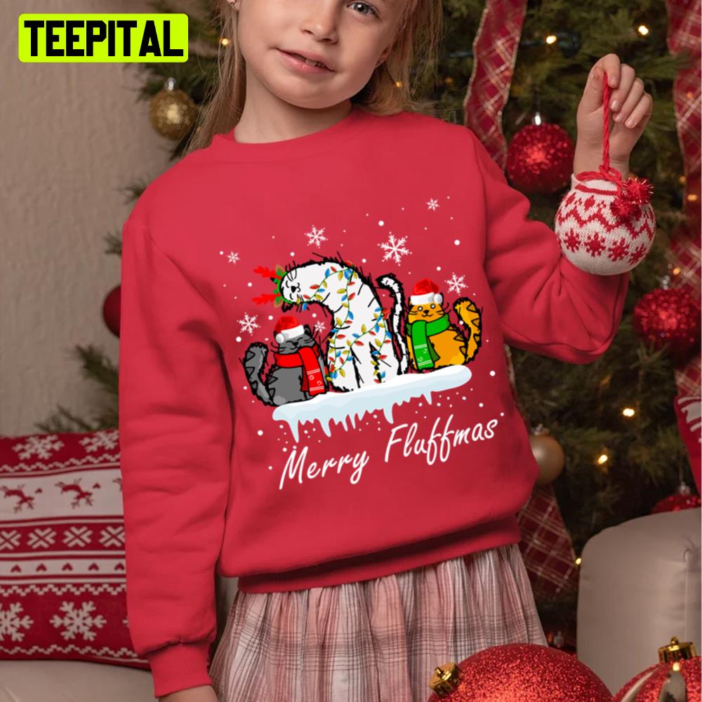Funny Suad Merry Fluffmas Xmas Art Unisex Sweatshirt Funny Suad Merry Fluffmas Xmas Art Unisex Sweatshirt