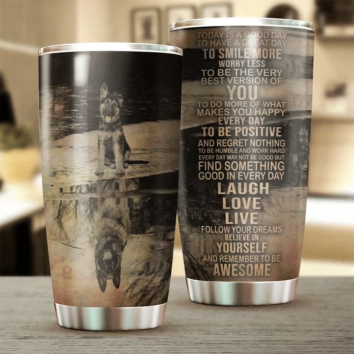 German Shepherd Stainless Steel Cup German Shepherd Stainless Steel Cup