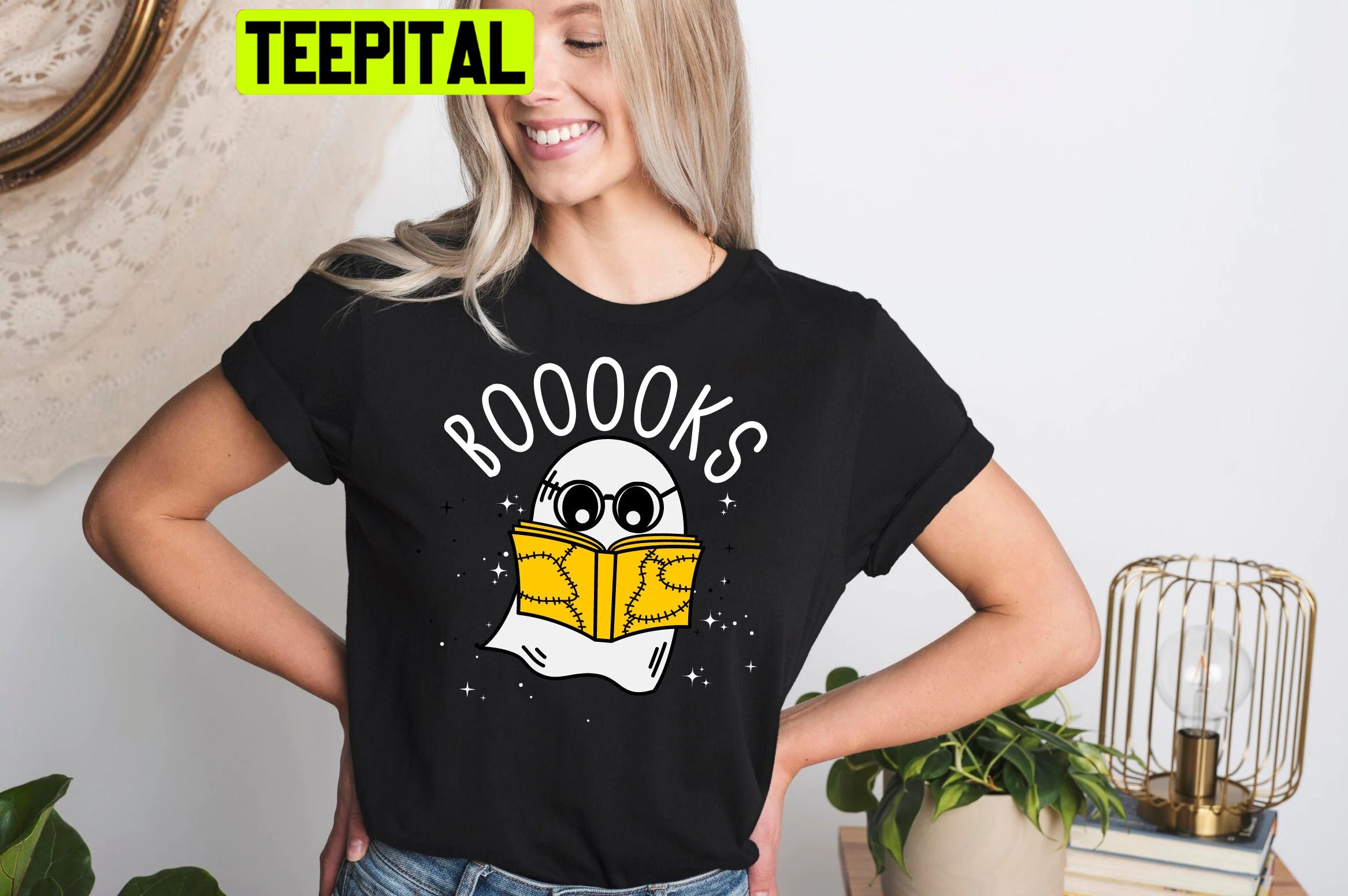 Ghost Books Crazy Halloween Trending Unisex Shirt Ghost Books Crazy Halloween Trending Unisex Shirt