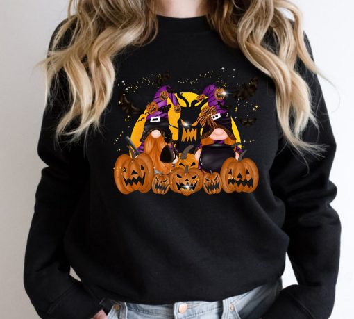 Gnome Gnome Spooky Pumpkin Halloween Unisex Sweatshirt