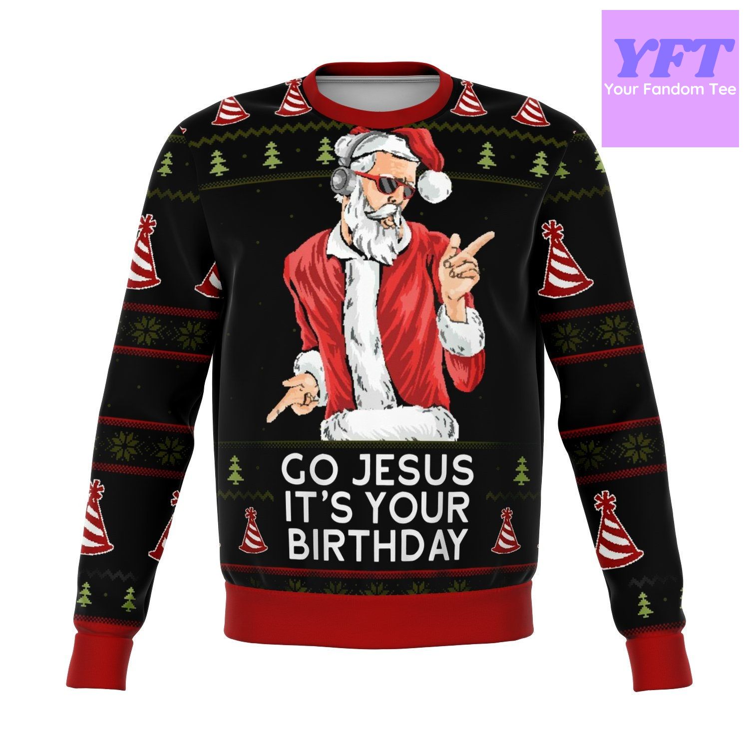 Go Jesus Meme 2022 Design 3d Ugly Christmas Sweater Go Jesus Meme 2022 Design 3d Ugly Christmas Sweater