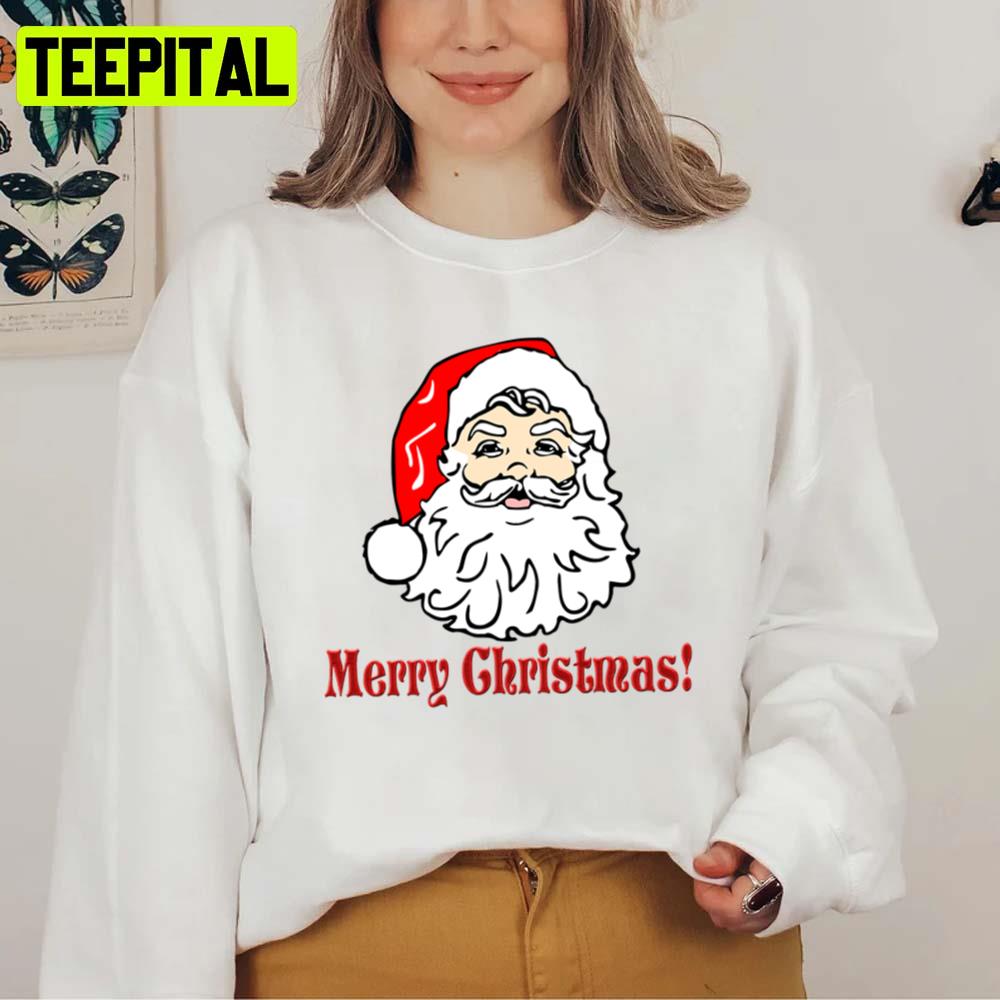 Graphic Art Of Santa Claus Head Unisex Sweatshirt Graphic Art Of Santa Claus Head Unisex Sweatshirt