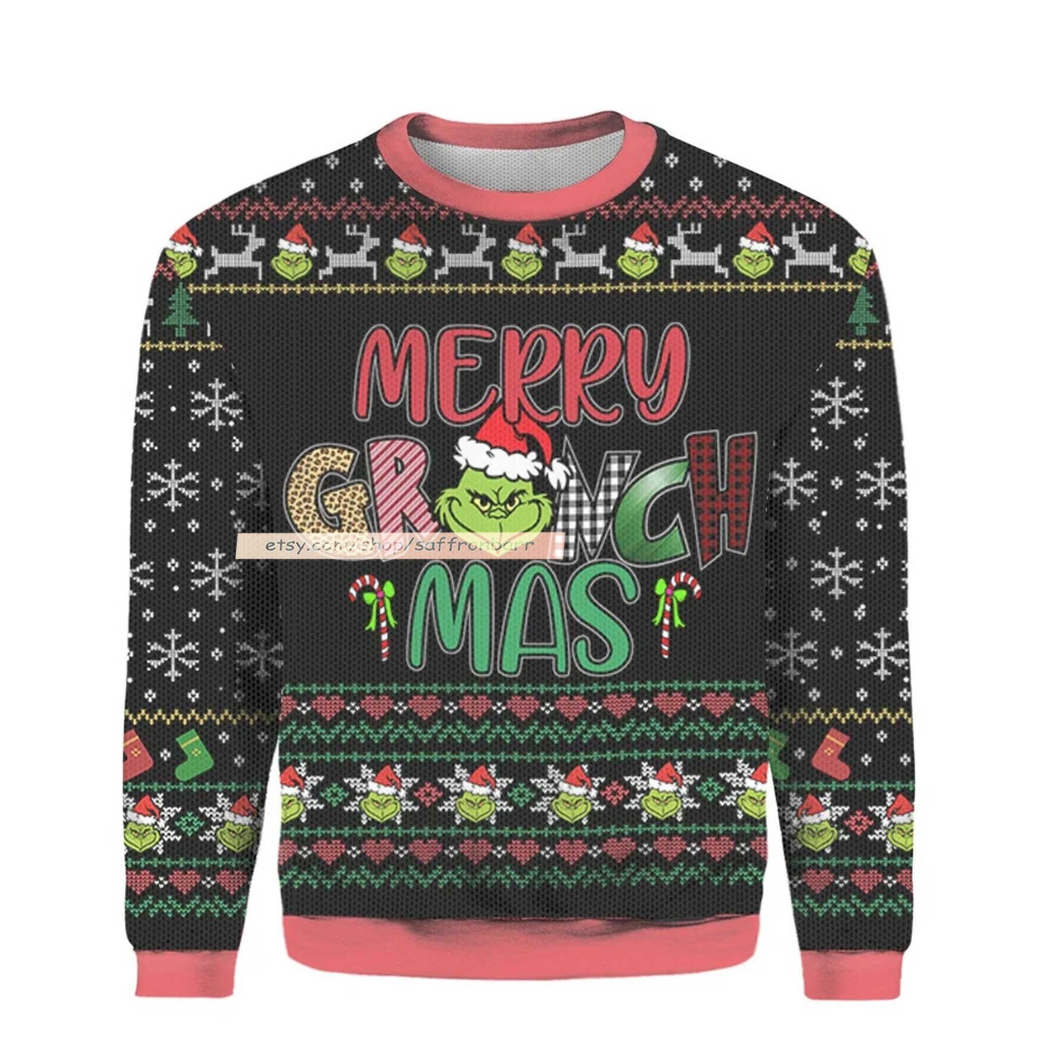 Grinch 2022 Ugly Christmas 3D Sweatshirt Grinch 2022 Ugly Christmas 3D Sweatshirt